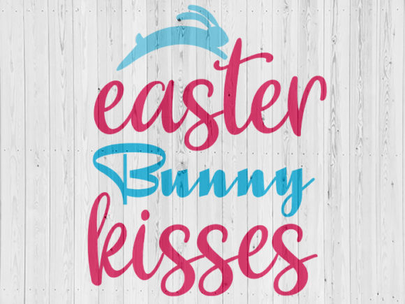 About Easter Bunny Kisses SVG Graphic
