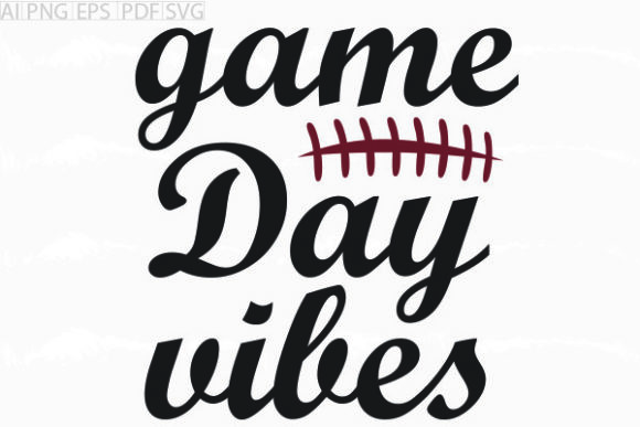 About Game Day Vibes SVG Graphic