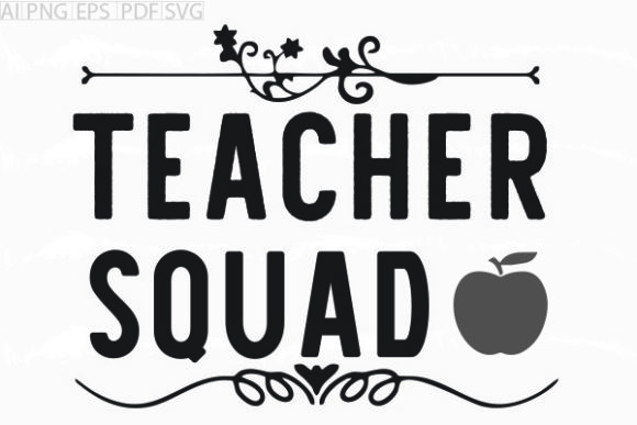 About Teacher Squad Svg Graphic