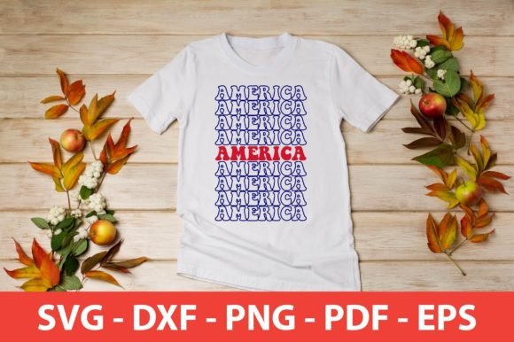 America Svg Shirt Graphics for Crafts