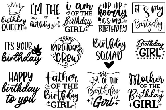 Birthday Girl SVG Design Graphics and Crafts for Editorial Impact