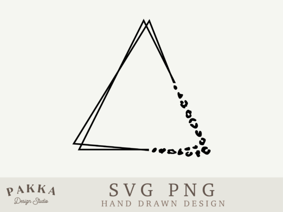 Leopard Frame Svg Triangle Frame Png for Crafts and Graphics