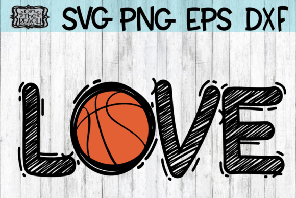 LOVE Basketball SVG for Crafts & Graphics