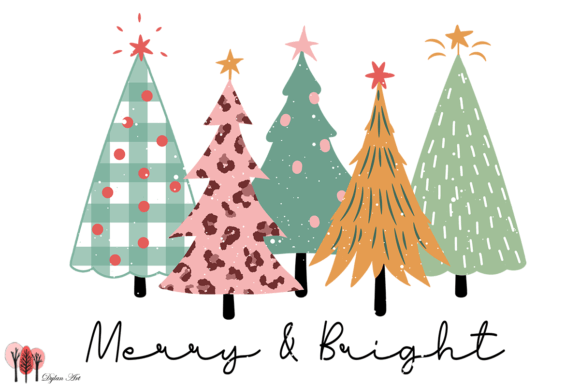 Merry Bright SVG PNG: Graphics for Crafts and Content