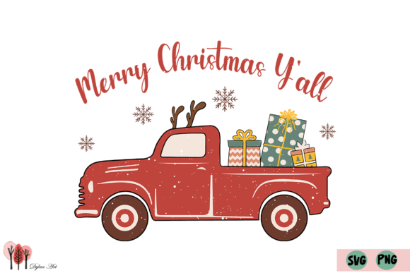 Merry Christmas Y All SVG PNG Graphics