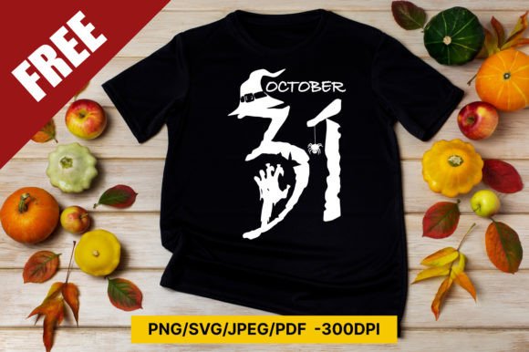 October 31 Halloween Free PNG, SVG Graphics & Crafts