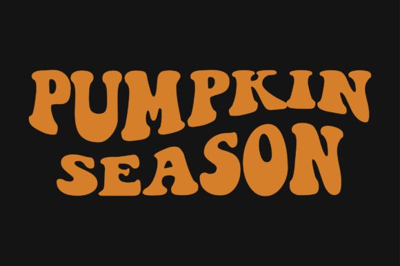 Pumpkin Season Retro Wavy SVG T-shirt