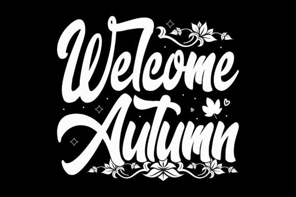Welcome Autumn Svg T-Shirt Design